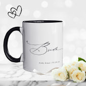 Bride Modern Elegant Script Wedding Custom Name Mok