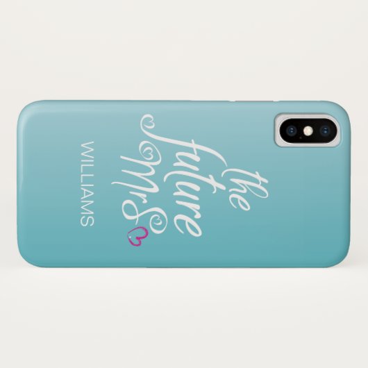 Bride Modern Trendy Case-Mate iPhone Case (Achterkant (horizontaal))