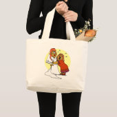 Bride Moeder Weddendag Ceremonie Grote Tote Bag (Voorkant (product))