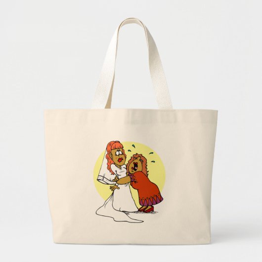 Bride Moeder Weddendag Ceremonie Grote Tote Bag (Voorkant)