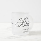 Bride-Mok Matglas Koffiemok (Voorkant rechts)