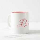 Bride-Mok Tweekleurige Koffiemok (Voorkant links)