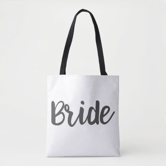 Bride Monogram Custom Wedding Canvas tas (Voorkant)