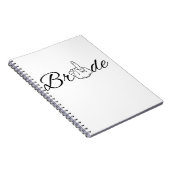 Bride Mrs Future Bride bruiloft verloving Notitieboek (Rechterzijde)