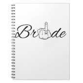 Bride Mrs Future Bride bruiloft verloving Notitieboek (Voorkant)