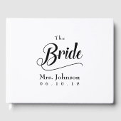 Bride Mrs Wedding Date Gastenboek (Voorkant)