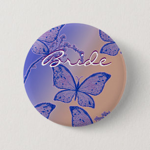 Bride name knoop - klantgerichte trouwbadges ronde button 5,7 cm