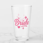 Bride Neon Pink Glas (Achterkant)