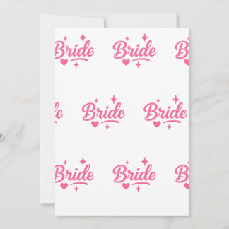 Bride Neon Pink Kaart
