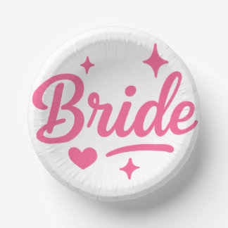 Bride Neon Pink Papieren Kommen