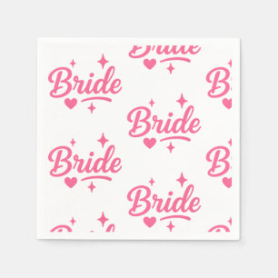 Bride Neon Pink Servet