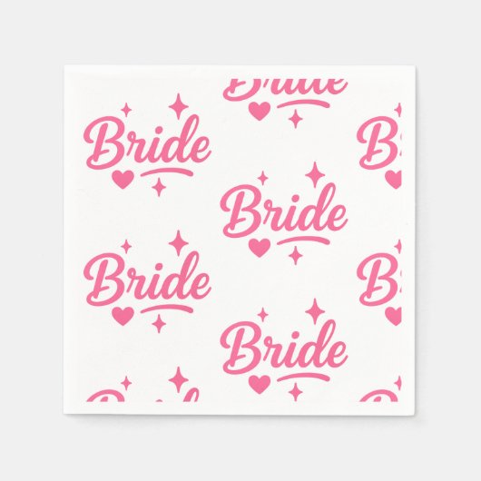 Bride Neon Pink Servet (Voorkant)
