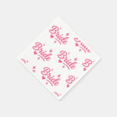 Bride Neon Pink Servet (Hoek)