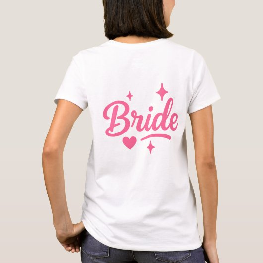 Bride Neon Pink T-shirt (Achterkant)