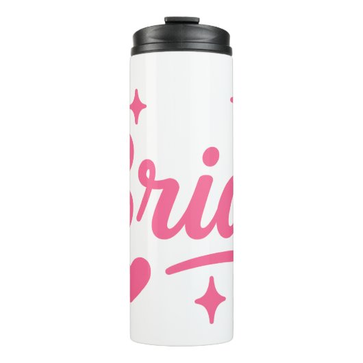 Bride Neon Pink Thermosbeker (Voorkant)