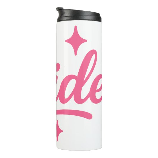 Bride Neon Pink Thermosbeker (Geroteerd rechts)