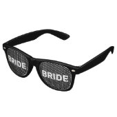 BRIDE NOVELTY FUNNY SUNGLASSES SHADES RETRO ZONNEBRIL (Gekanteld)