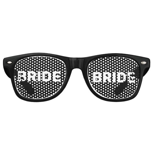 BRIDE NOVELTY FUNNY SUNGLASSES SHADES RETRO ZONNEBRIL (Voorkant)