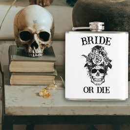 Bride of Die Gothic Bachelorette Party Gepersonali Heupfles