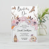 Bride of Die Halloween Bachelorette Party Kaart (Staand voorkant)