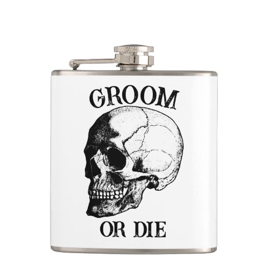 Bride of Die Til Death Do US Party gothic Wedding Heupfles (Voorkant)