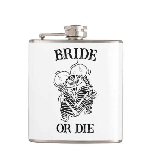 Bride of Die Til Death Do US Party gothic Wedding Heupfles (Voorkant)