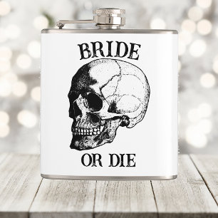 Bride of Die Til Death Do US Party gothic Wedding Heupfles