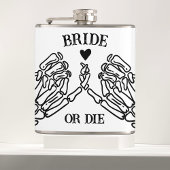 Bride of Die Til Death Do US Party gothic Wedding Heupfles