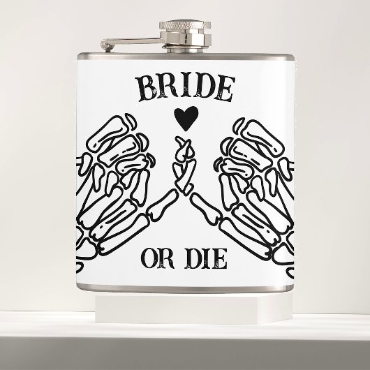 Bride of Die Til Death Do US Party gothic Wedding Heupfles