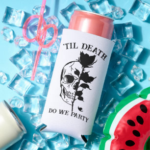 Bride of Die Til Death Do US Party gothic Wedding Seltzer Blikjeskoeler