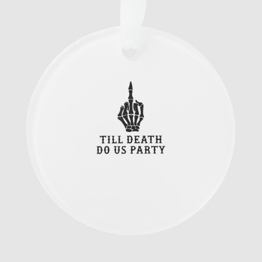 Bride of dood tot de dood ons feest doet ornament (voorkant)