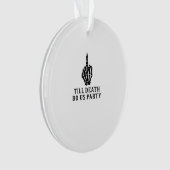 Bride of dood tot de dood ons feest doet ornament (voorkant)