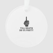 Bride of dood tot de dood ons feest doet ornament (voorkant)