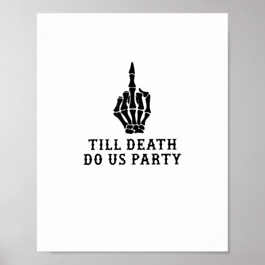Bride of dood tot de dood ons feest doet poster (Voorkant)