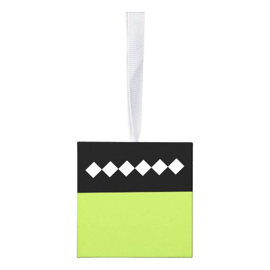 Bride of Frankenste Wooden Cube Halloween Ornament (Rechts)