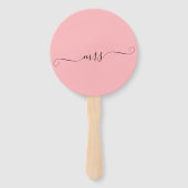 Bride of Groom de heer Mrs Wedding Game Hand Fan Handwaaier (Voorkant)
