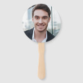 Bride of Groom Foto van Mrs Wedding Game Handwaaier (Voorkant)