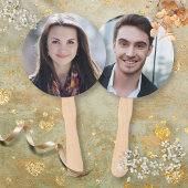 Bride of Groom Foto van Mrs Wedding Game Handwaaier