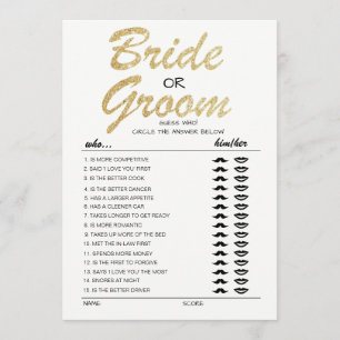 Bride- of Groom-game volledig bewerkbaar op kaart