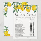 Bride of Groom game volledig leemons bewerkbare ka Kaart (Voorkant / Achterkant)