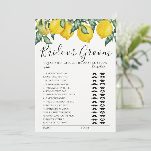 Bride of Groom game volledig leemons bewerkbare ka Kaart (Staand voorkant)