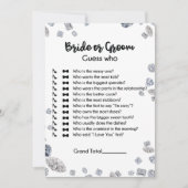 Bride of Groom raad wie Vrijgezellenfeest is Kaart (Voorkant)