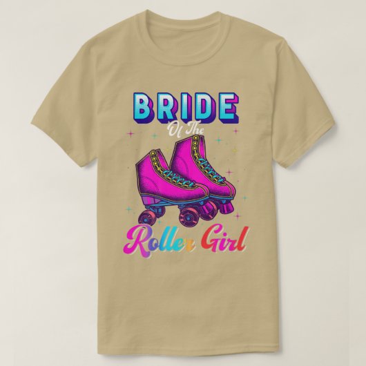 Bride Of the Roller Roller Skating Birthday P T-shirt (Design voorkant)