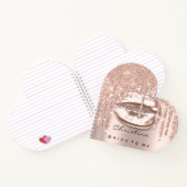 Bride om 16e druppelaar te zijn prinses Makeup Kis Notitieboek (Binnen)