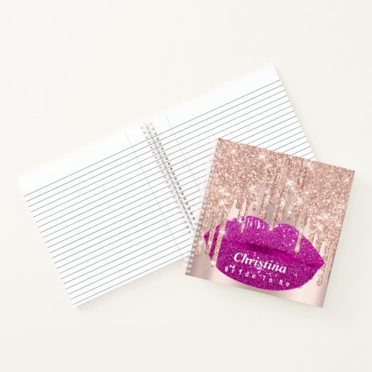 Bride om 16e roze prinses Makeup te zijn Notitieboek (Binnen)