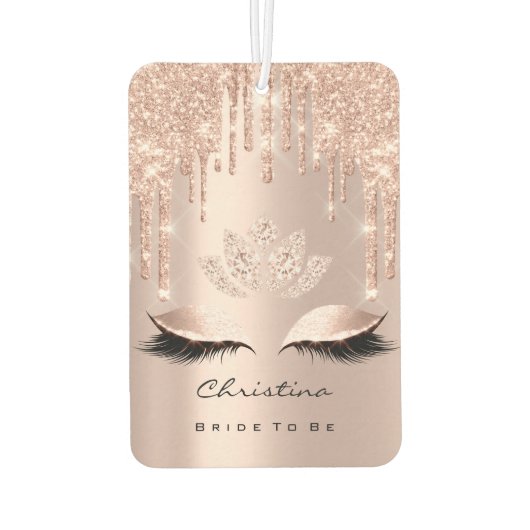 Bride om 16e roze roze diamant te zijn luchtverfrisser (Achterkant)