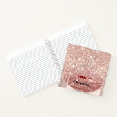 Bride om 16th Spark te zijn prinses Makeup lips Notitieboek (Binnen)