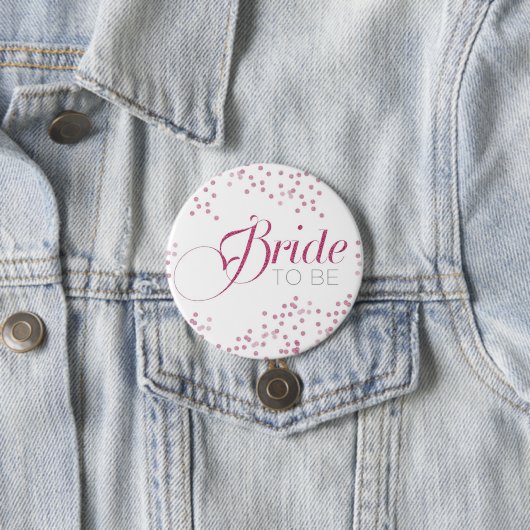 Bride om bacheloretpartijknoop te zijn ronde button 7,6 cm (In situ)