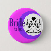 Bride om badge te worden ronde button 5,7 cm (Voorkant)