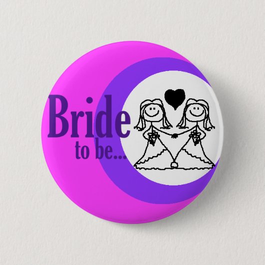Bride om badge te worden ronde button 5,7 cm (Voorkant)